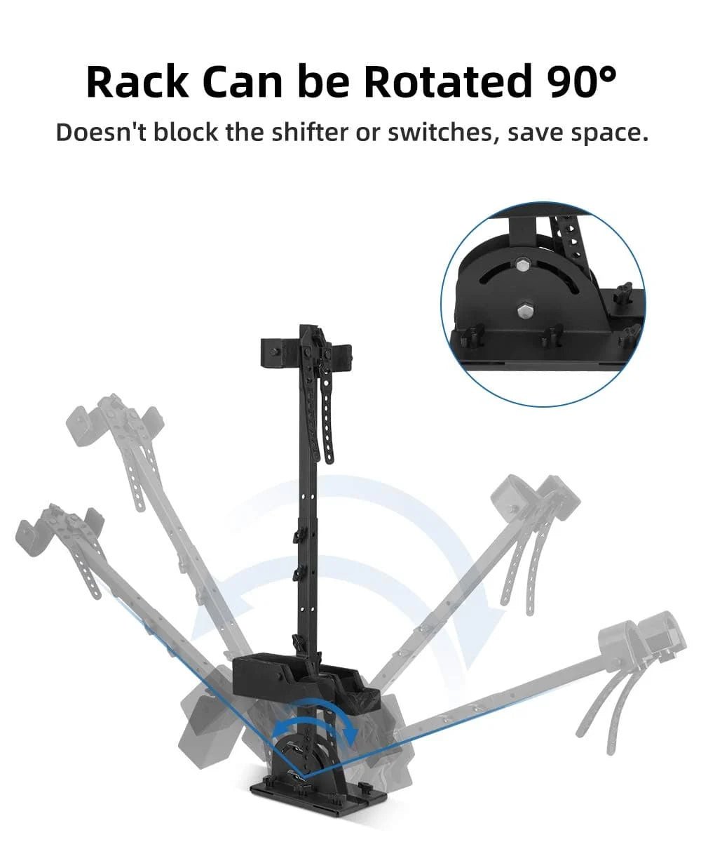 UTV Shotgun Holder – Floor-Mount Vertical Rack - 3 Star UTV