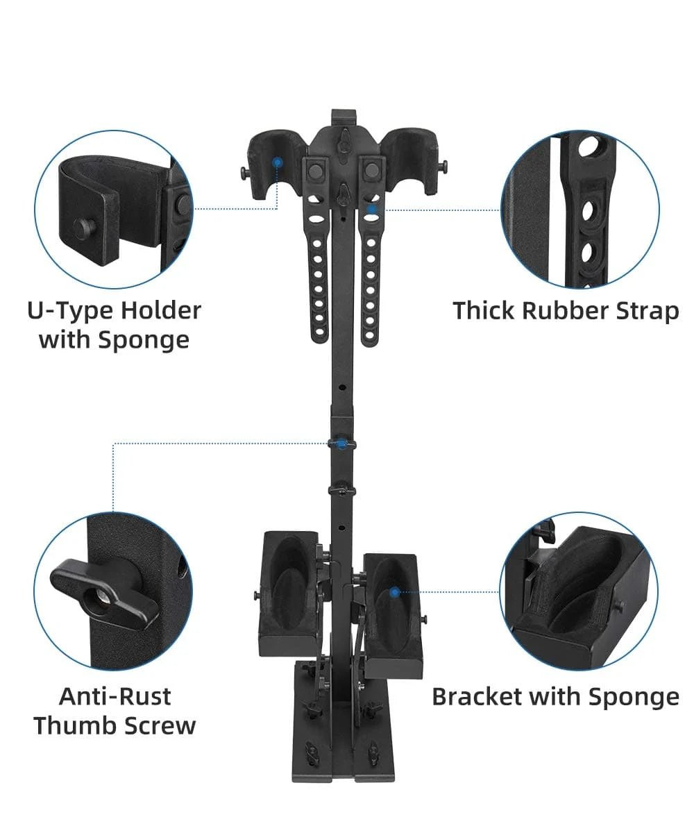 UTV Shotgun Holder – Floor-Mount Vertical Rack - 3 Star UTV