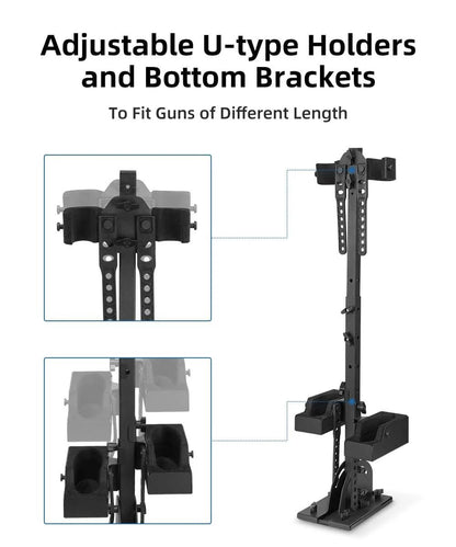 UTV Shotgun Holder – Floor-Mount Vertical Rack - 3 Star UTV