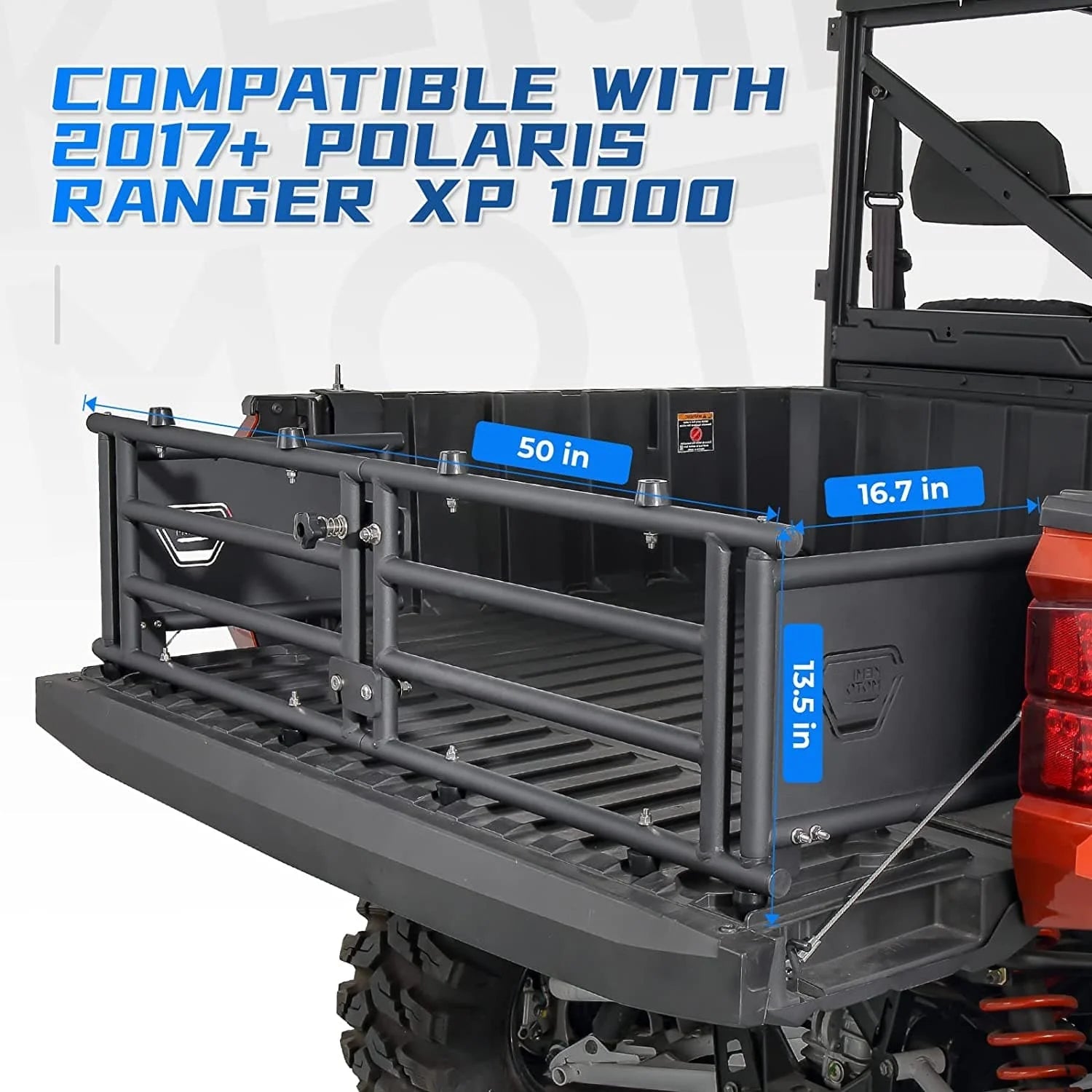 UTV Tailgate Extender for Ranger 1000/XP 1000/Crew 2017 - 2024 - 3 Star UTV