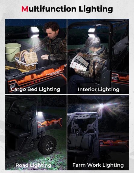 Work Light LED Spotlight for Polaris Pro XD/ Ranger 1000/ XP 1000 2018 - 2025 - 3 Star UTV