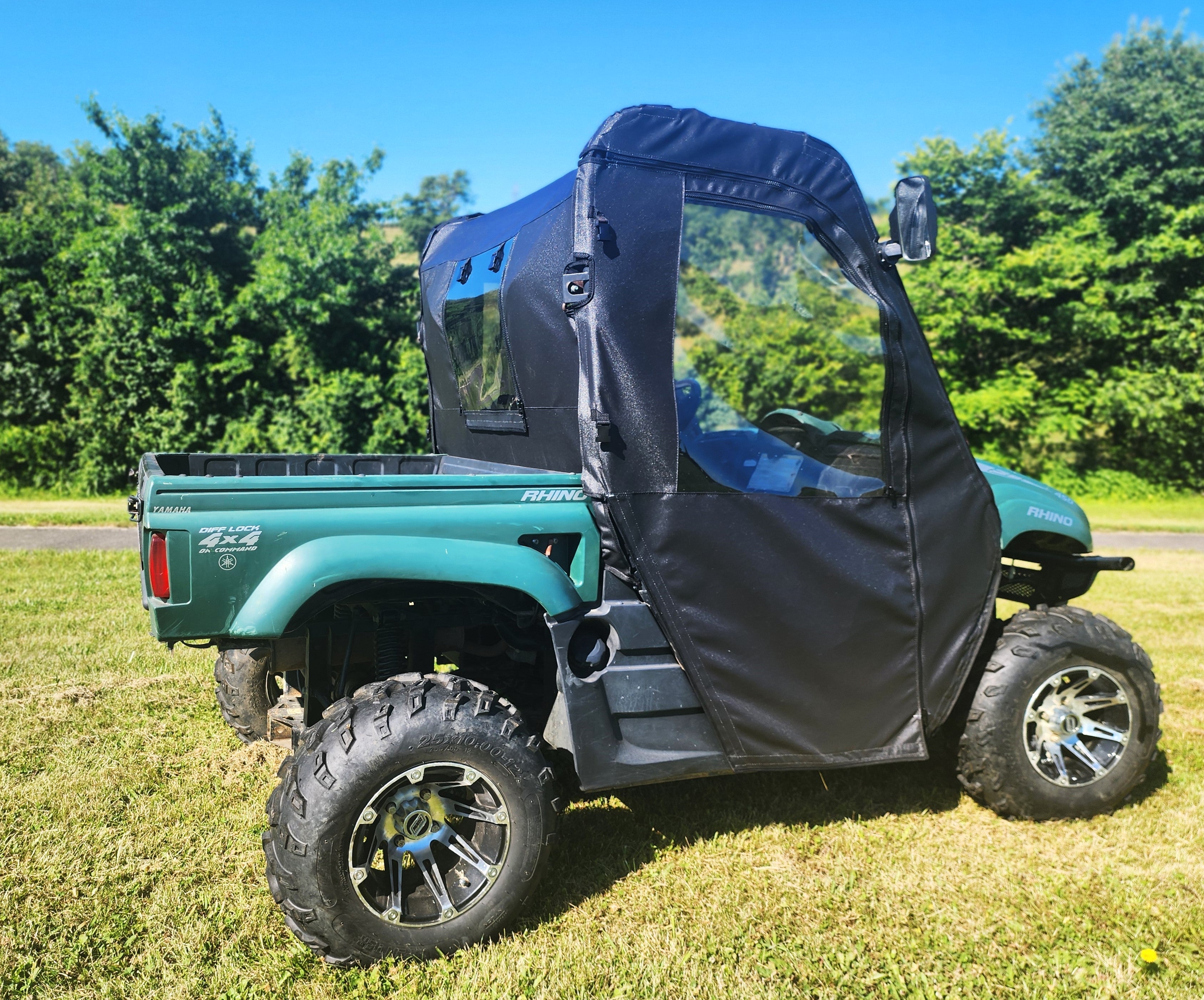 Utv Rear Windows Yamaha Rhino - Door/Rear Window Combo (Full Doors) – 3 Star UTV