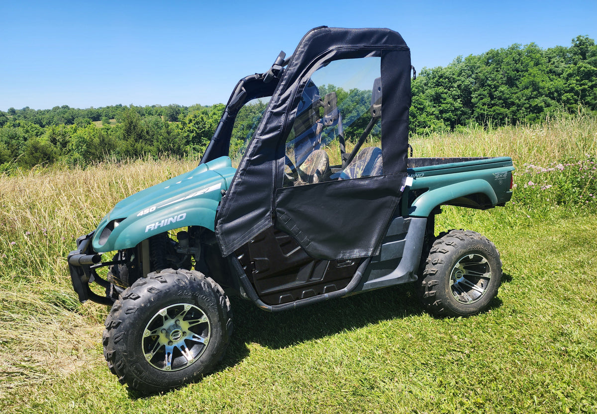 Utv Rear Windows Yamaha Rhino - Door/Rear Window Combo (Half Doors) – 3 Star UTV