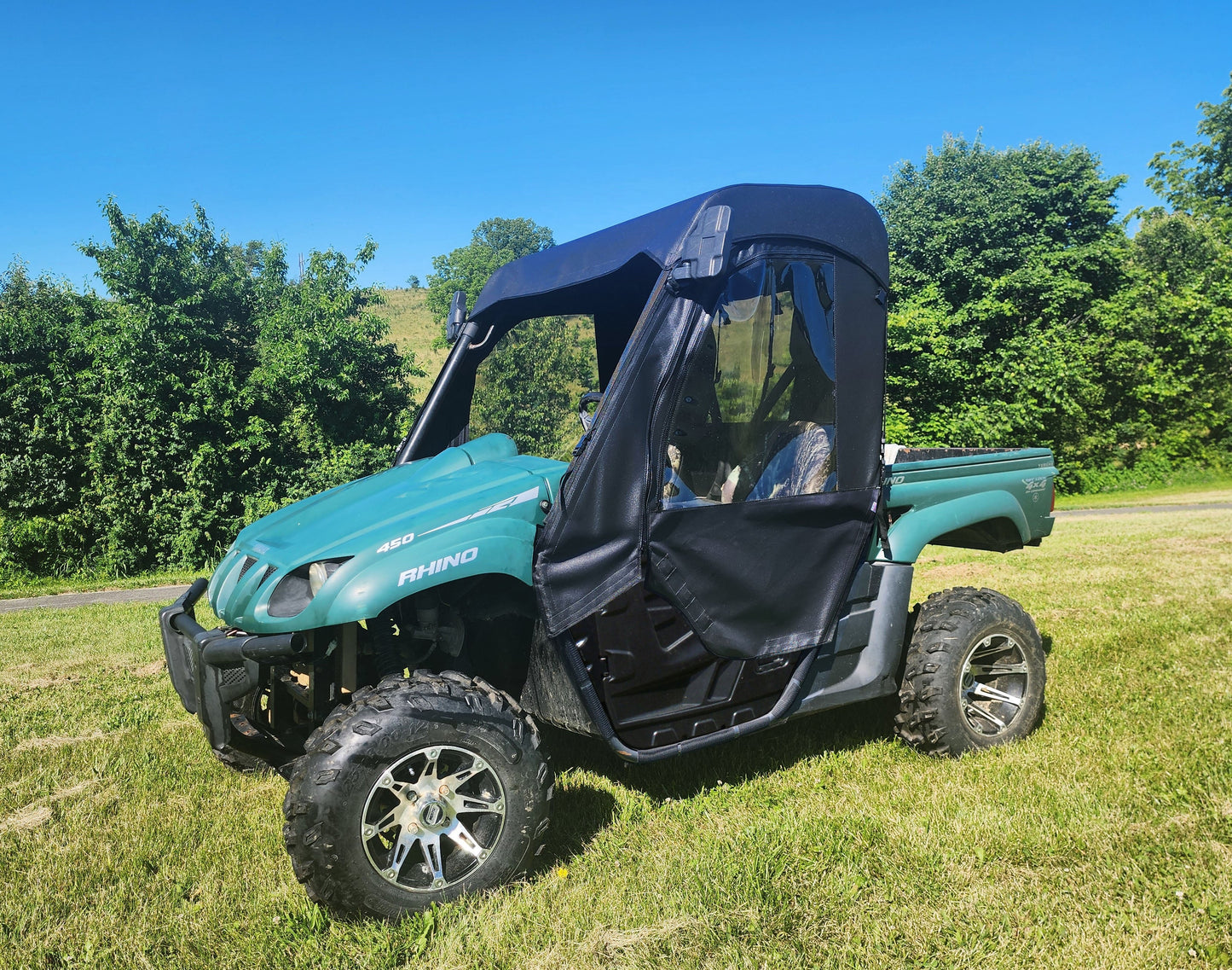 Yamaha Rhino - Full Cab Enclosure for Hard Windshield (Half Doors) - 3 Star UTV