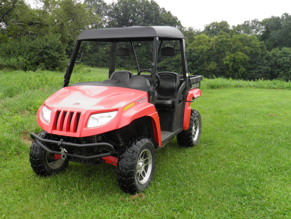 Arctic Cat Prowler 650/700 w/Square Bars - 2 Pc Windshield w/Vent and Hard Coat Options