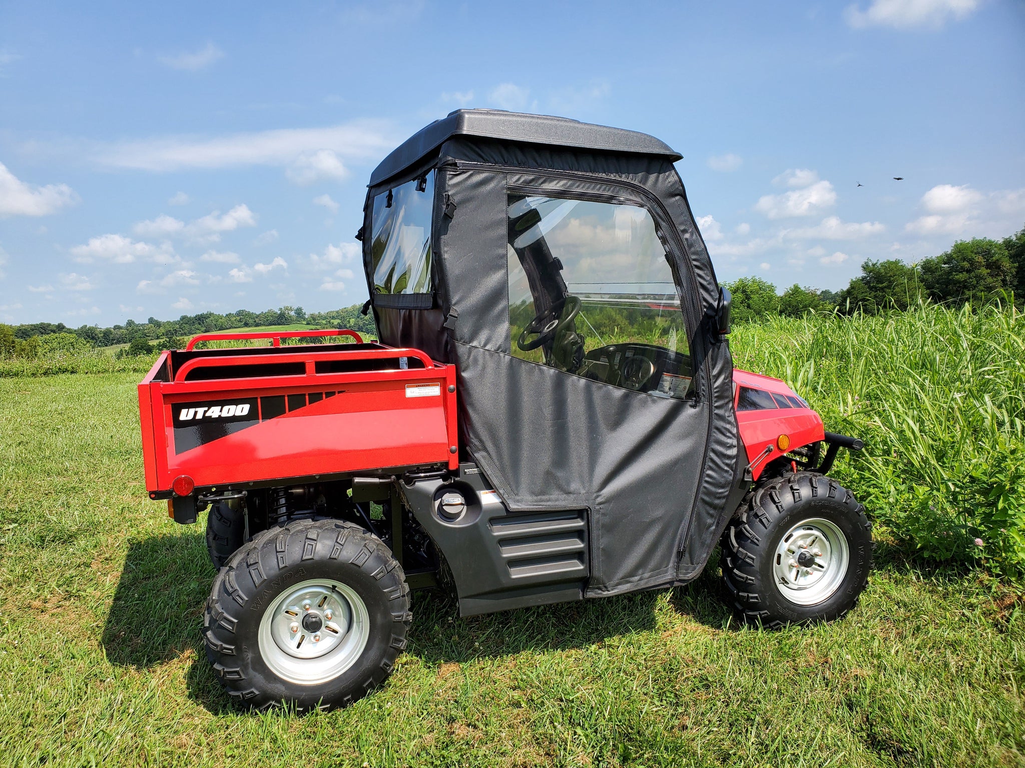 Coleman UT400/HiSun HS 400 Full Cab Enclosure for Hard Windshield 3