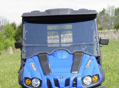 HiSun HS 750 Crew/Axis 750 Crew - 2 Pc Windshield with Vent, Clamp, and Hard Coat Options - 3 Star UTV