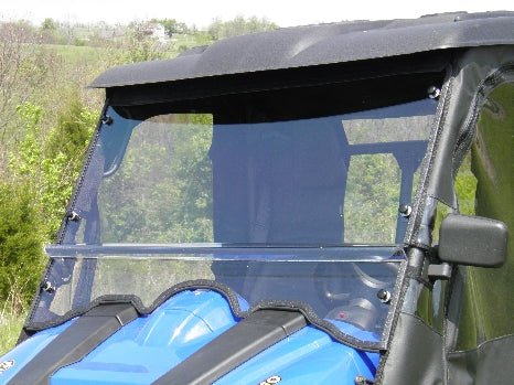 HiSun HS 750 Crew/Axis 750 Crew - 2 Pc Windshield with Vent, Clamp, and Hard Coat Options - 3 Star UTV