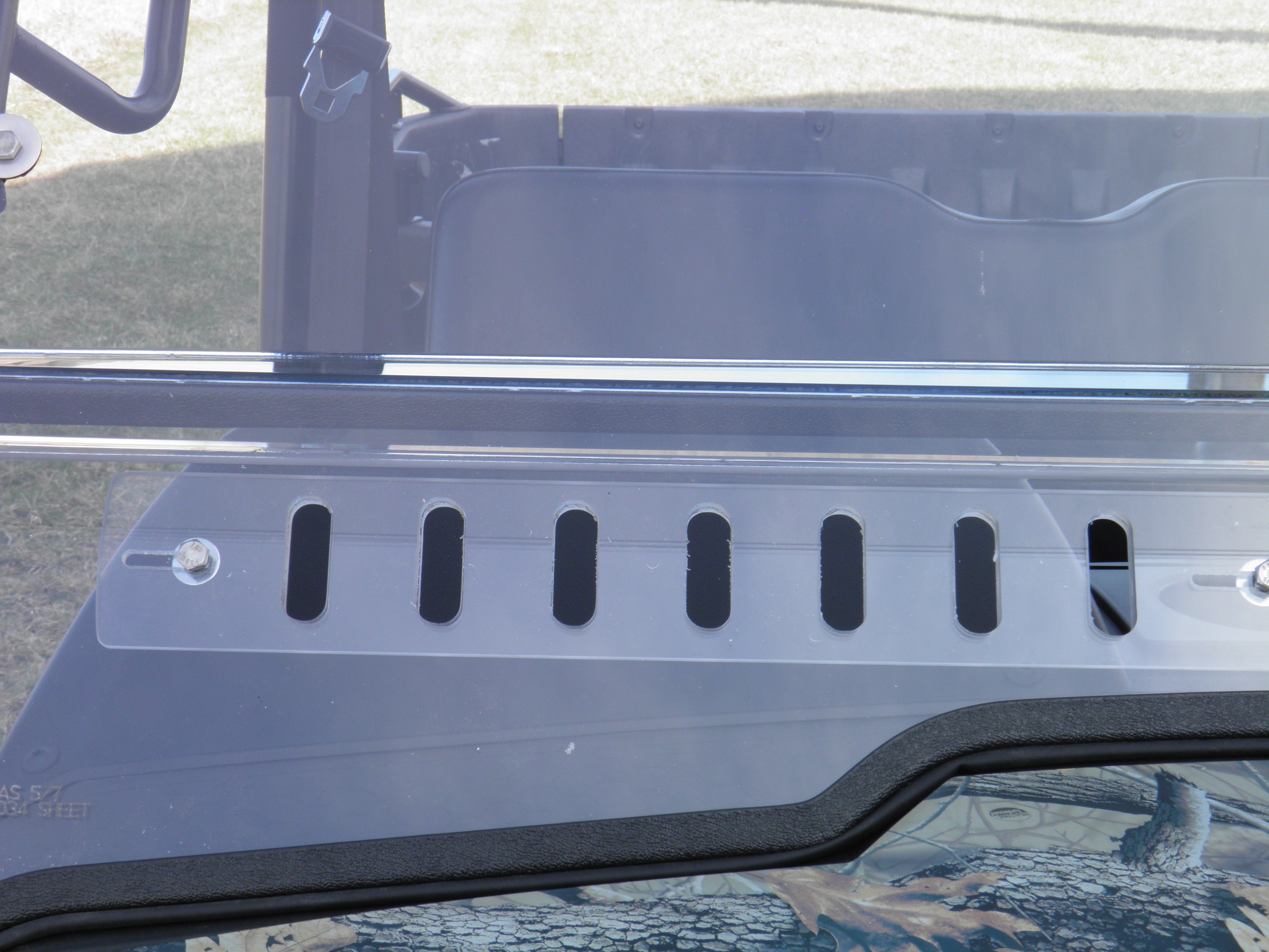 Axis 750 Rear Window HiSun HS 750 Crew/Axis 750 Crew - 2 Pc Windshield with Vent, Clamp, an ...