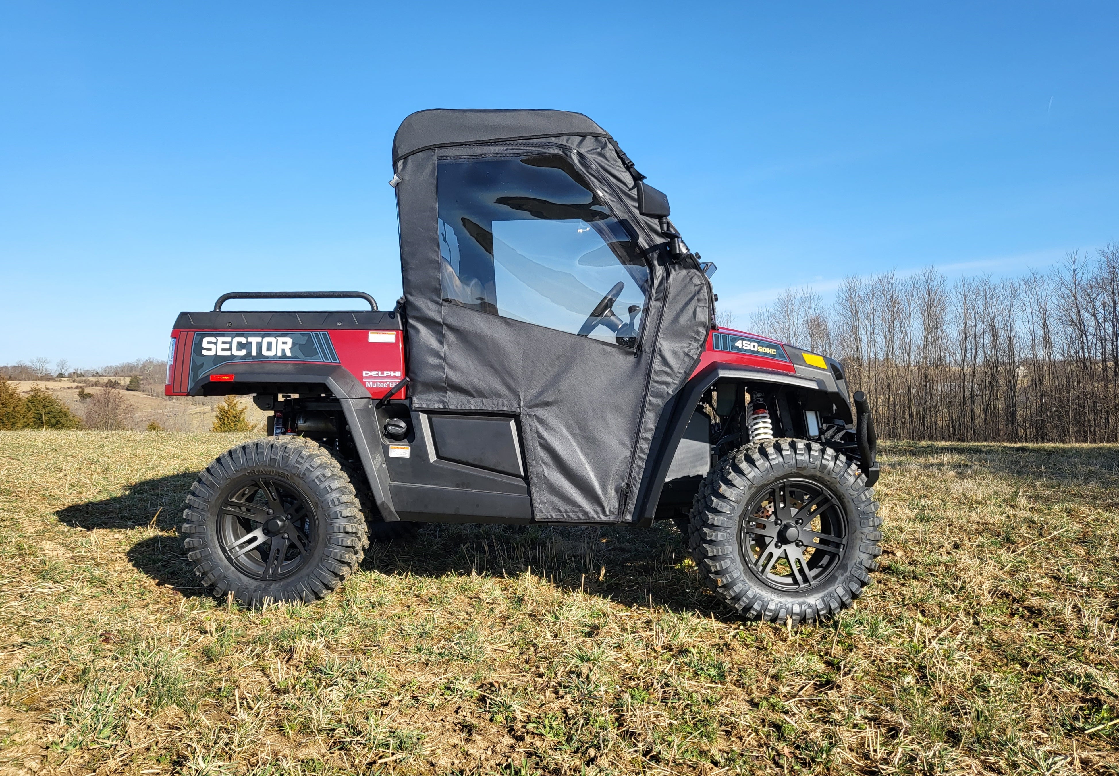 HiSun Sector 450 - Full Cab Enclosure for Hard Windshield – 3 Star UTV