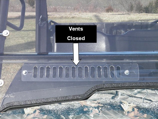 John Deere Gator XUV 4-Seater - Lexan Back Panel w/Clamp, Vent and ABS Lower Panel Options - 3 Star UTV