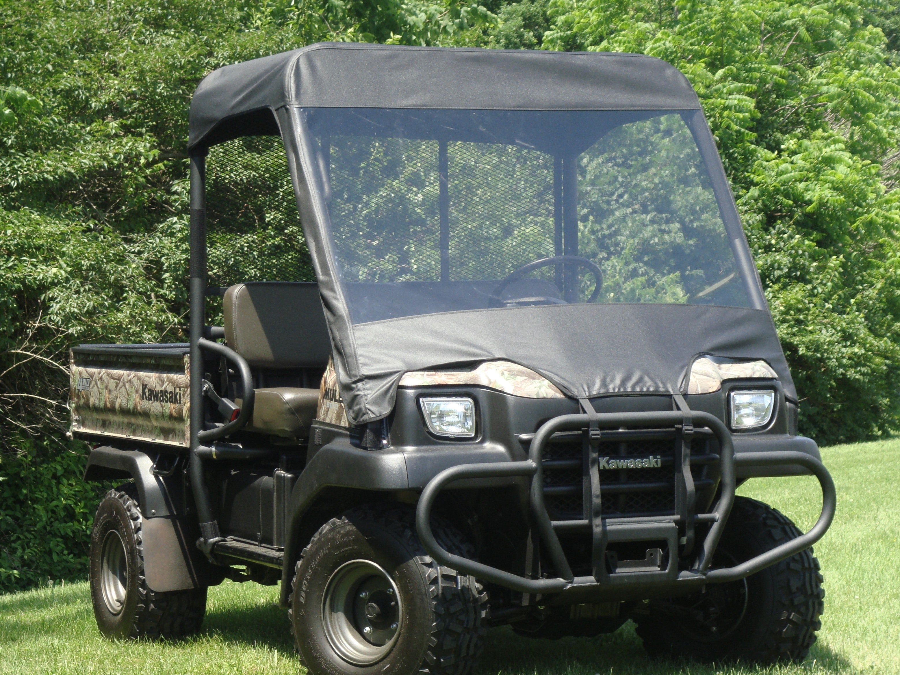 Kawasaki Mule 3000/3010 - Vinyl Windshield/Top Combo – 3 Star UTV