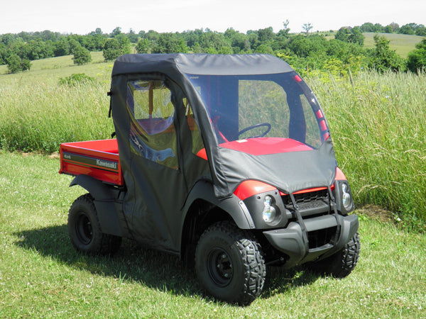 Kawasaki Mule 600/610 Full Cab Enclosure with Vinyl Windshield – 3