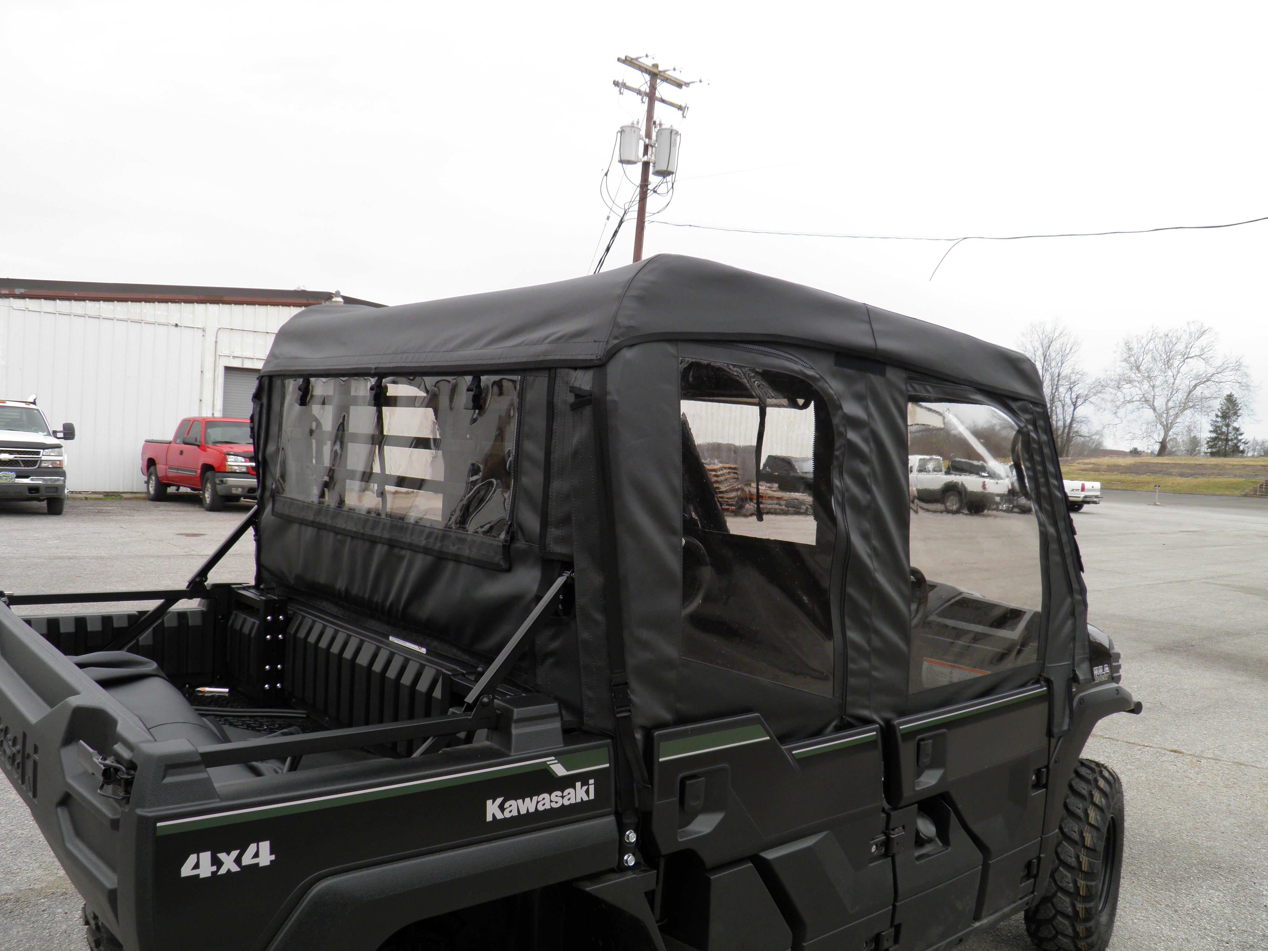 Kawasaki Pro FXT - Full Cab Enclosure for Hard Windshield (Full Doors ...