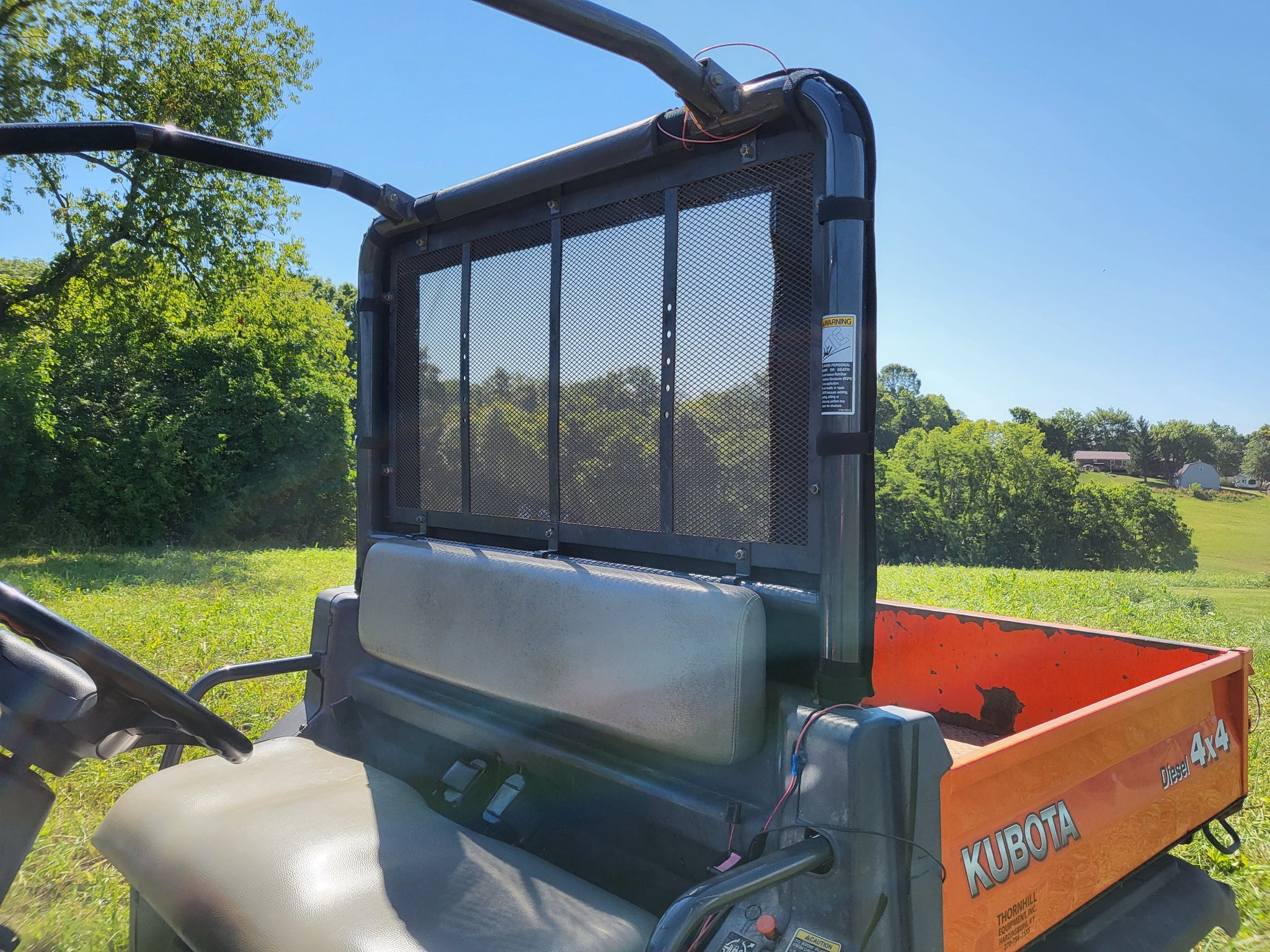 Kubota RTV 900/1120 - 1 Pc Lexan Back Panel