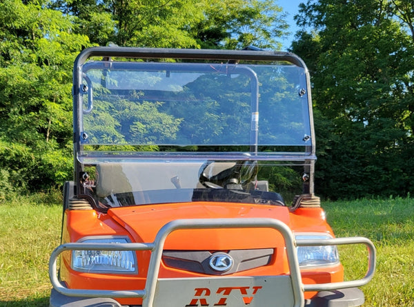 HECASA Vented Windshield For Kubota RTV 900, 900XT, 900XTG – Full Clear, Two-Piece Design