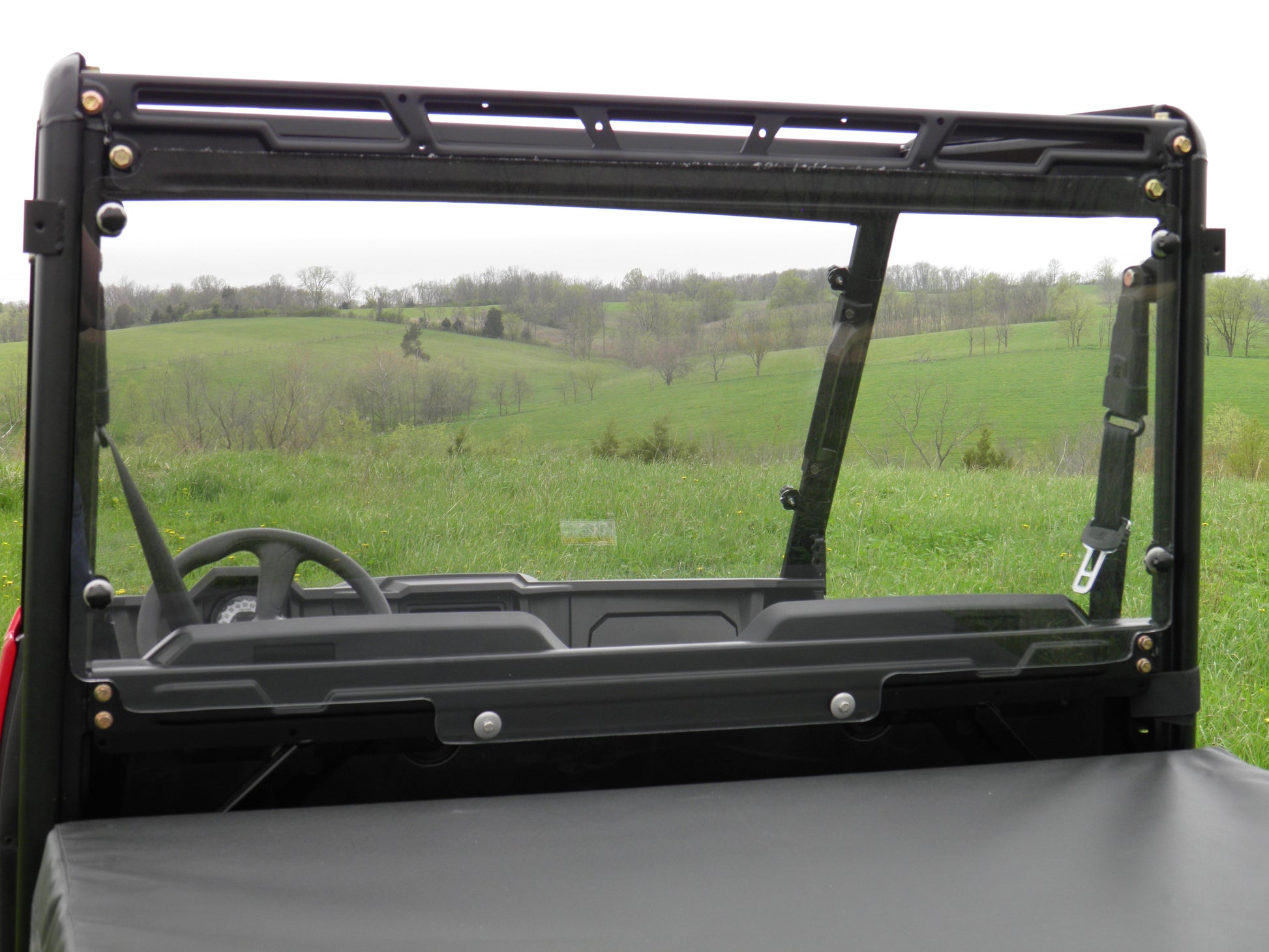 Polaris Ranger Full-Size Crew 570 - 6 Passenger - Lexan Back Panel w/V ...