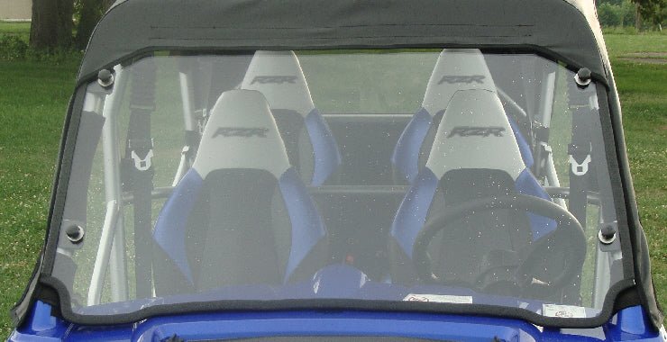 Polaris RZR 4 Seater - 1 Pc Lexan Windshield w- Vent and Clamp Options - 3 Star UTV